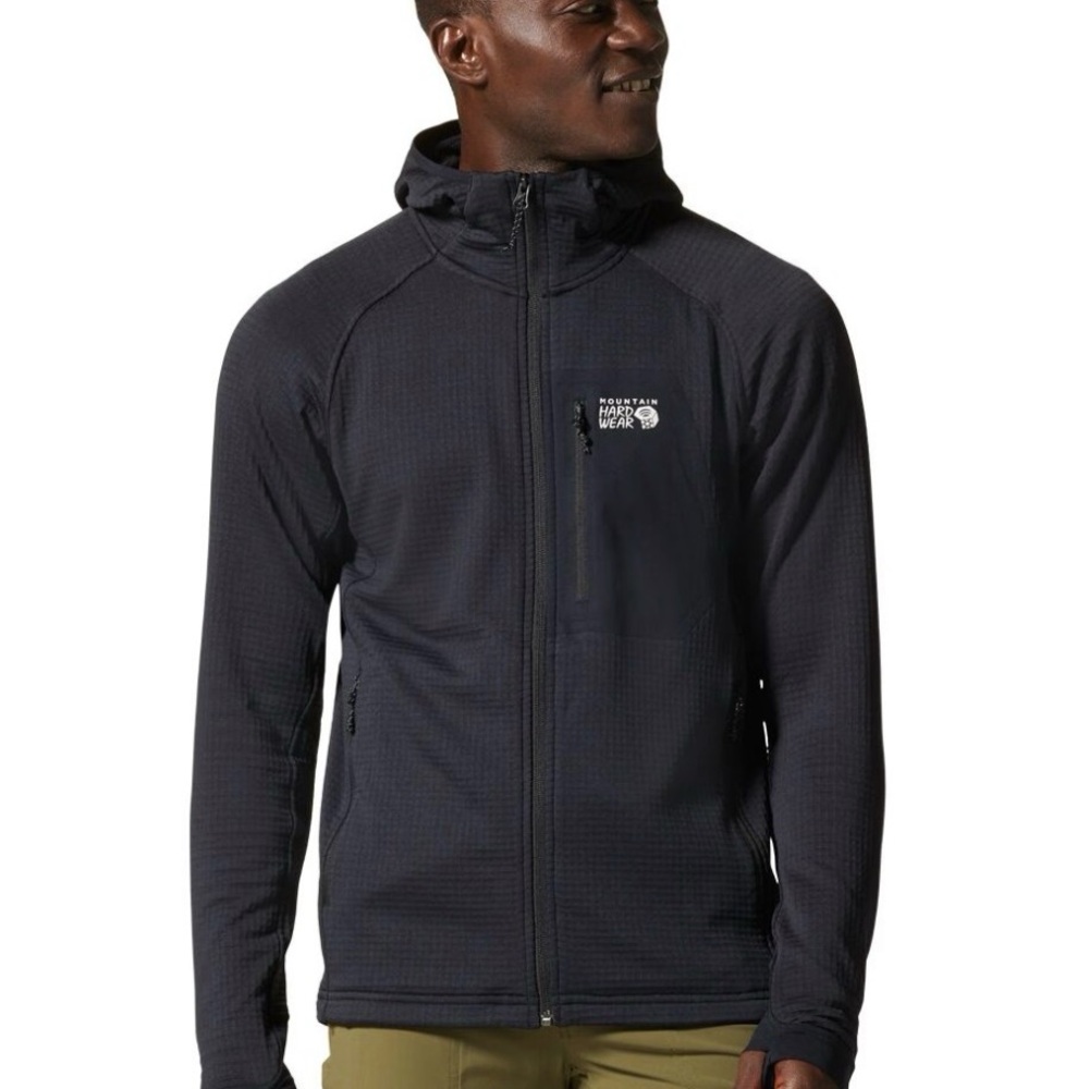 Mountain Hardwear Men's Polartec Power Grid Half Zip Jacket, Small